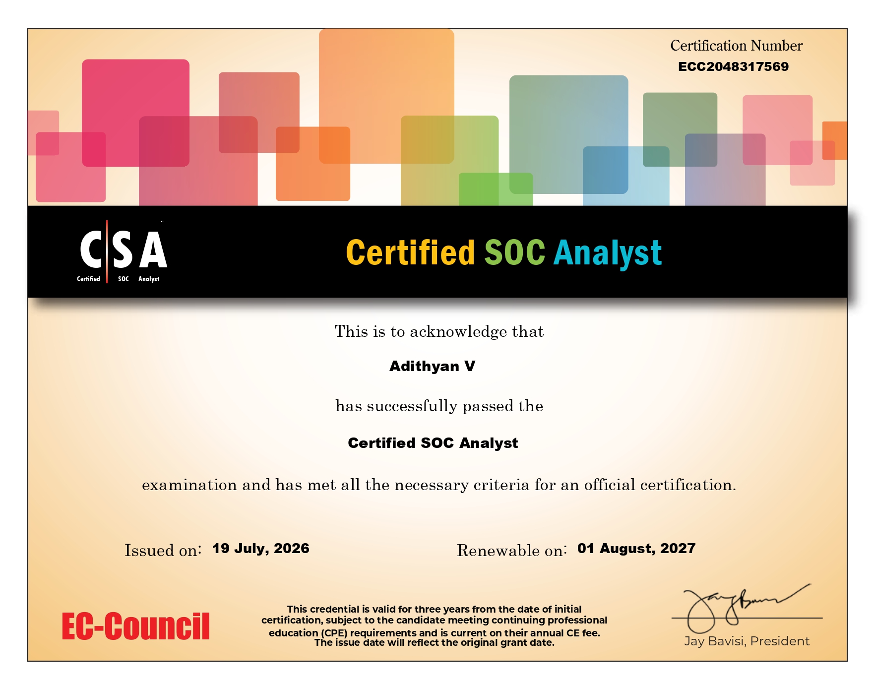 EC-Council CSA Certification
