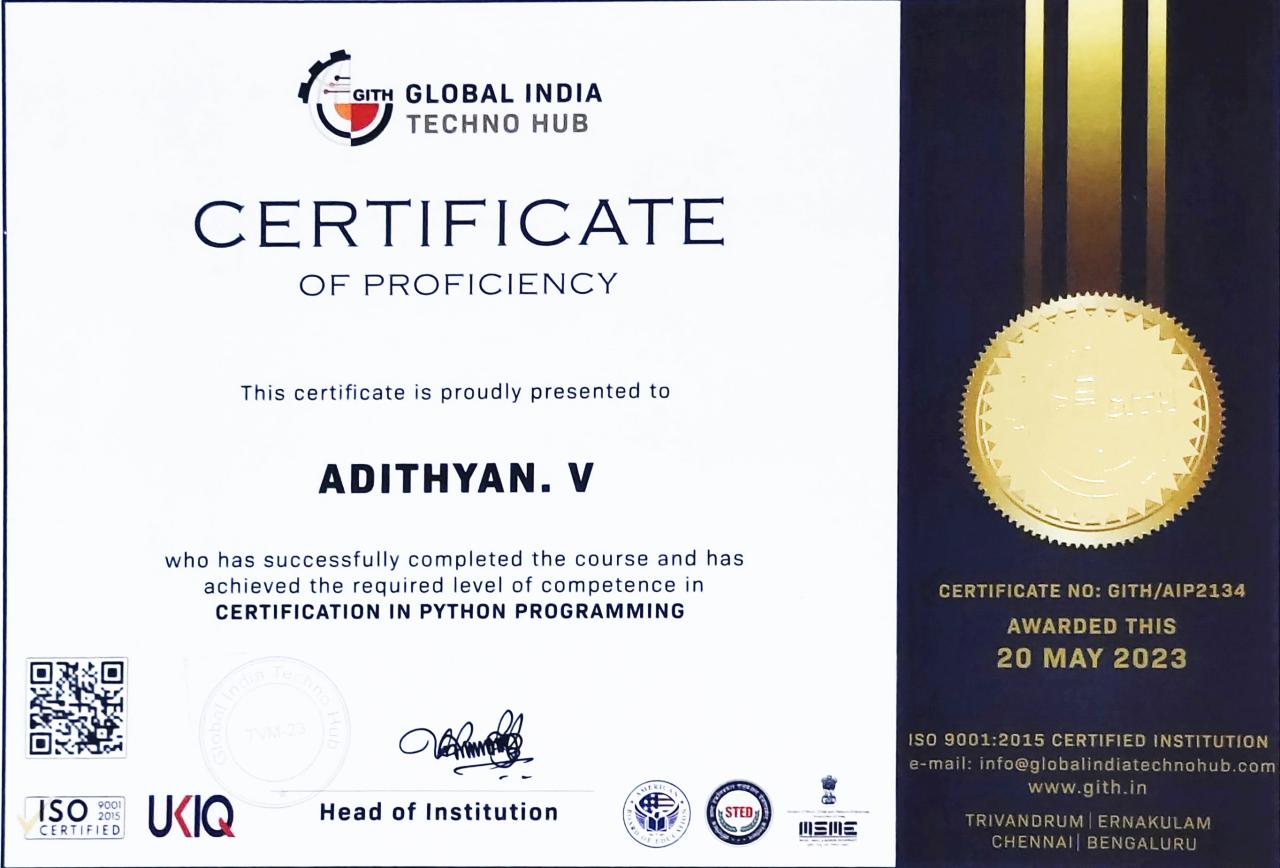 Python Programming Certification